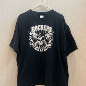 Rockers Ace Cafe London Graphic Black T-Shirt Size 2XL